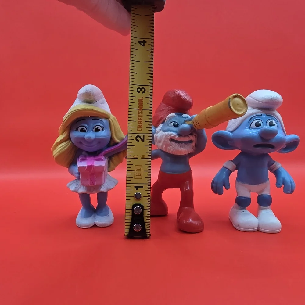 2013 McDonald's Papa Smurf, Panicky Smurf, Smurfette The Smurfs - Picture 2 of 4